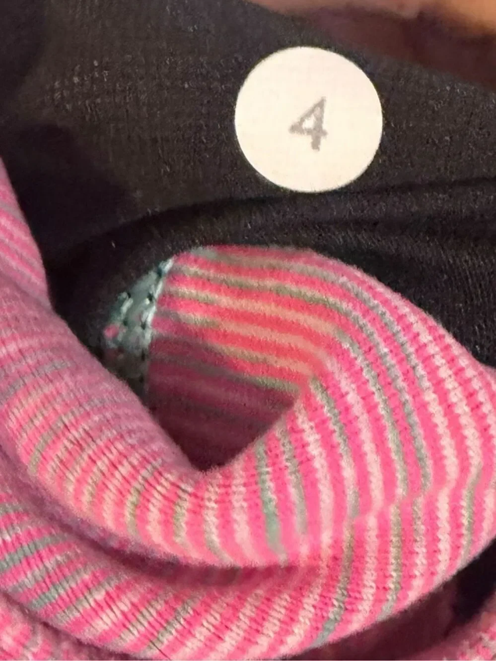 LULULEMON Breathe Easy Crop Legging Black Wee Are From Space Neon Pink Opal 4